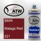 Preview: BMW, Malaga Red, 021: 400ml Sprühdose, von ATW Autoteile West.